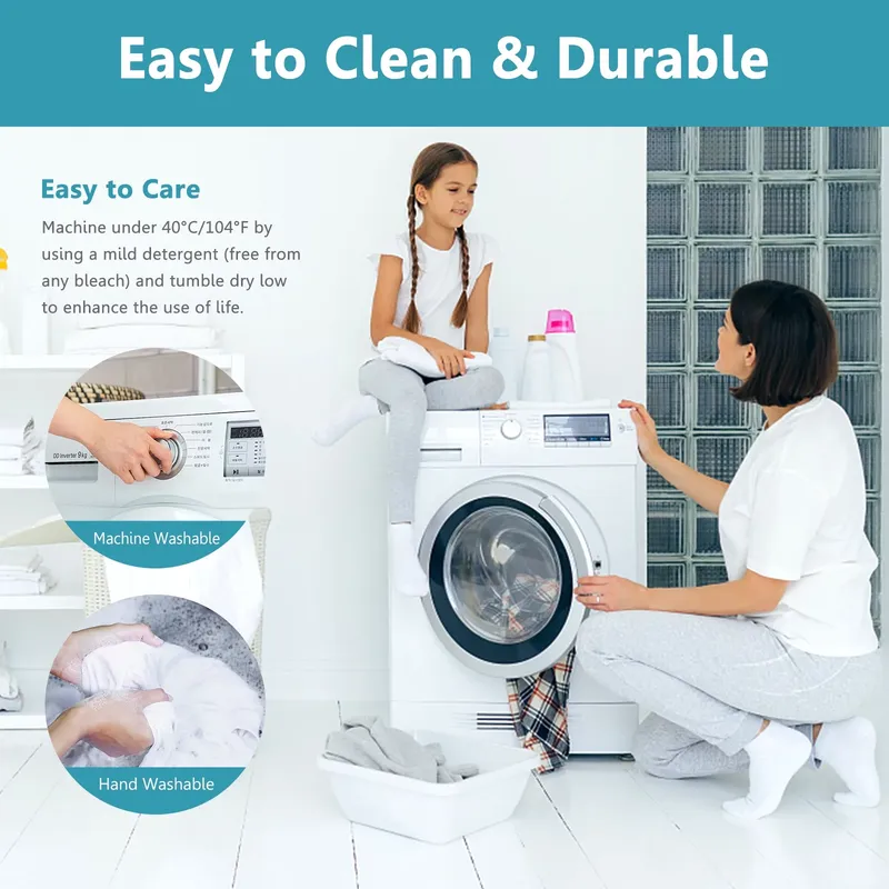 100% Waterproof Fitted Mattress Protector, Deep Pocket Fitted 8" - 21", Breathable & Noiseless