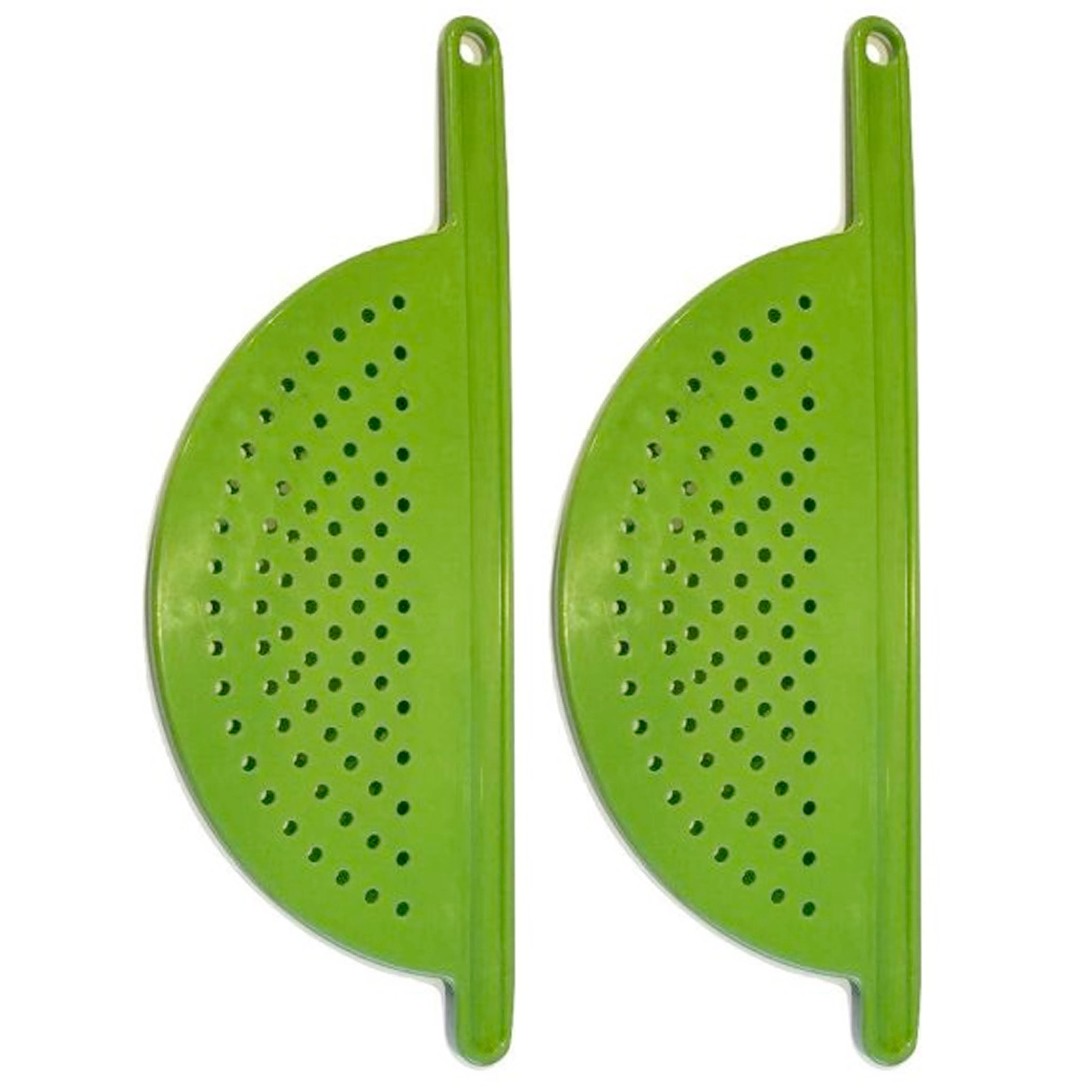 2 X Kitchen Strainer Handheld Pot Pan Drainer Pasta Colander Sieve Filter Handle
