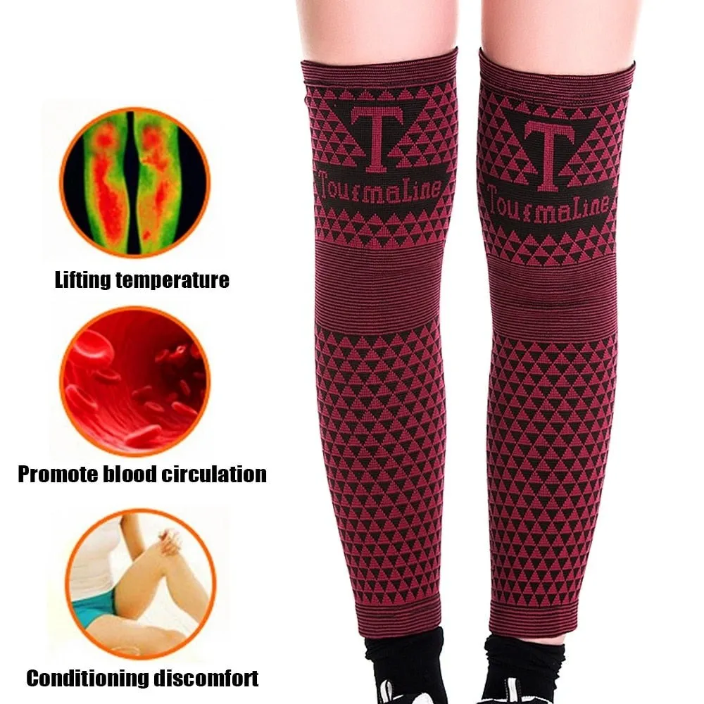 2pcs/pair High Elastic Tourmaline Magnetic Warm Knee Pads for Rheumatoid Arthritis