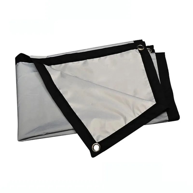 72 Folding Anti-light Projection Curtain - 16 9 159x90cm - Black Border