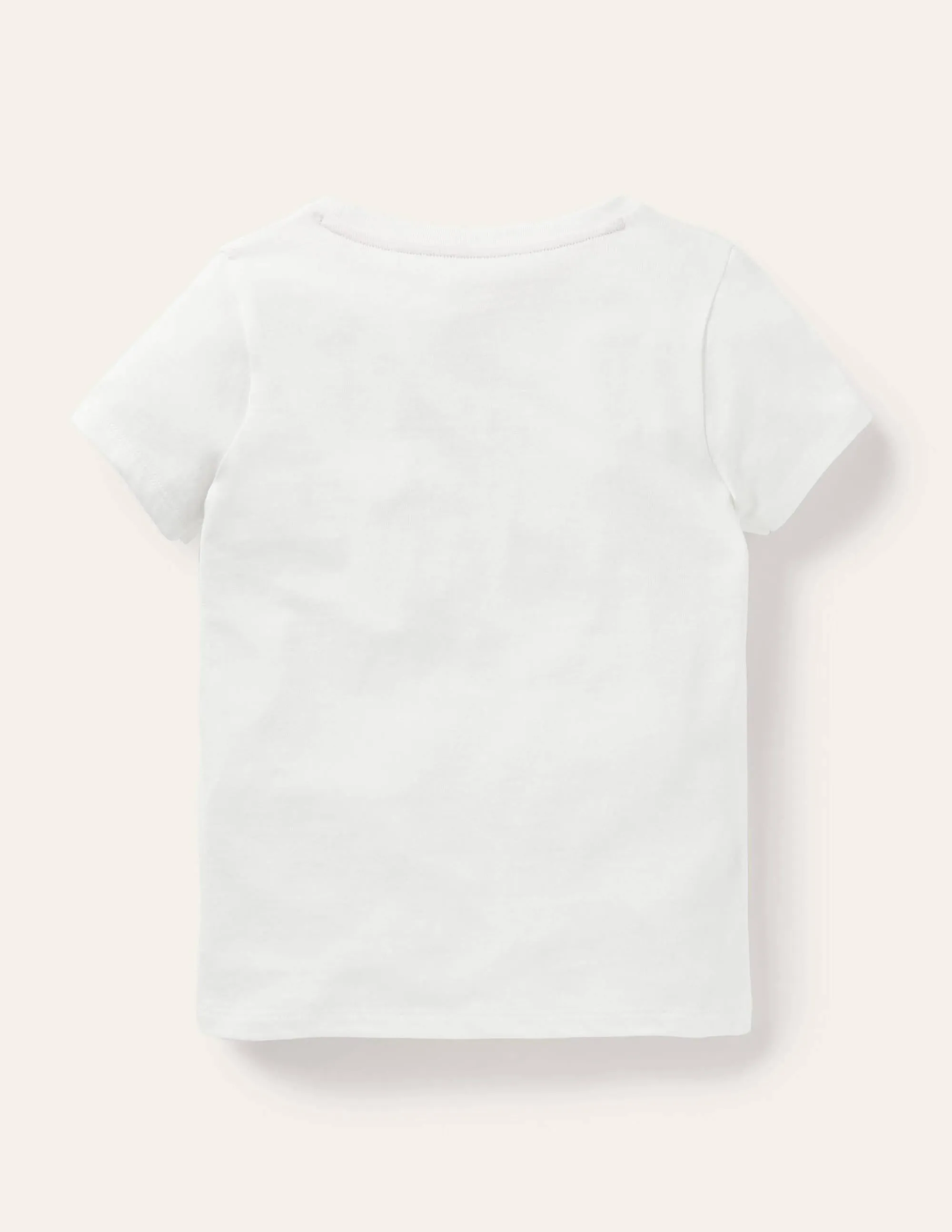 Embroidered Rainbow T-shirt-Ivory Vegetable Rainbow