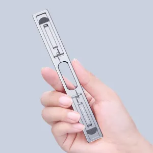Foldable Aluminum Laptop Stand - Adjustable Height Base