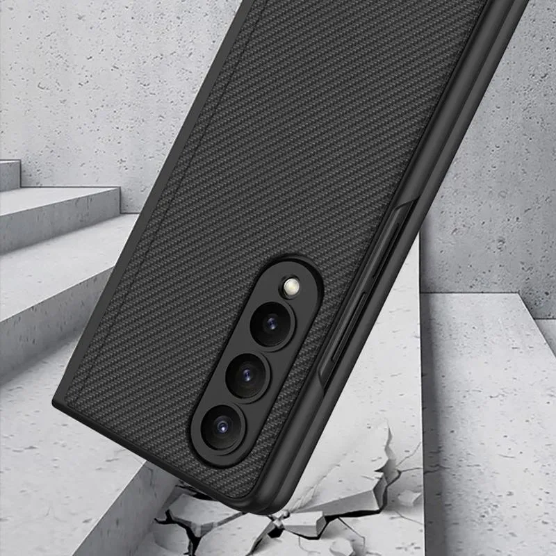 Foldable Leather Case with Stand for Samsung Galaxy z Fold 4 - Ultra Thin