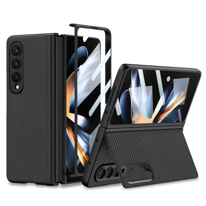 Foldable Leather Case with Stand for Samsung Galaxy z Fold 4 - Ultra Thin