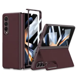 Foldable Leather Case with Stand for Samsung Galaxy z Fold 4 - Ultra Thin