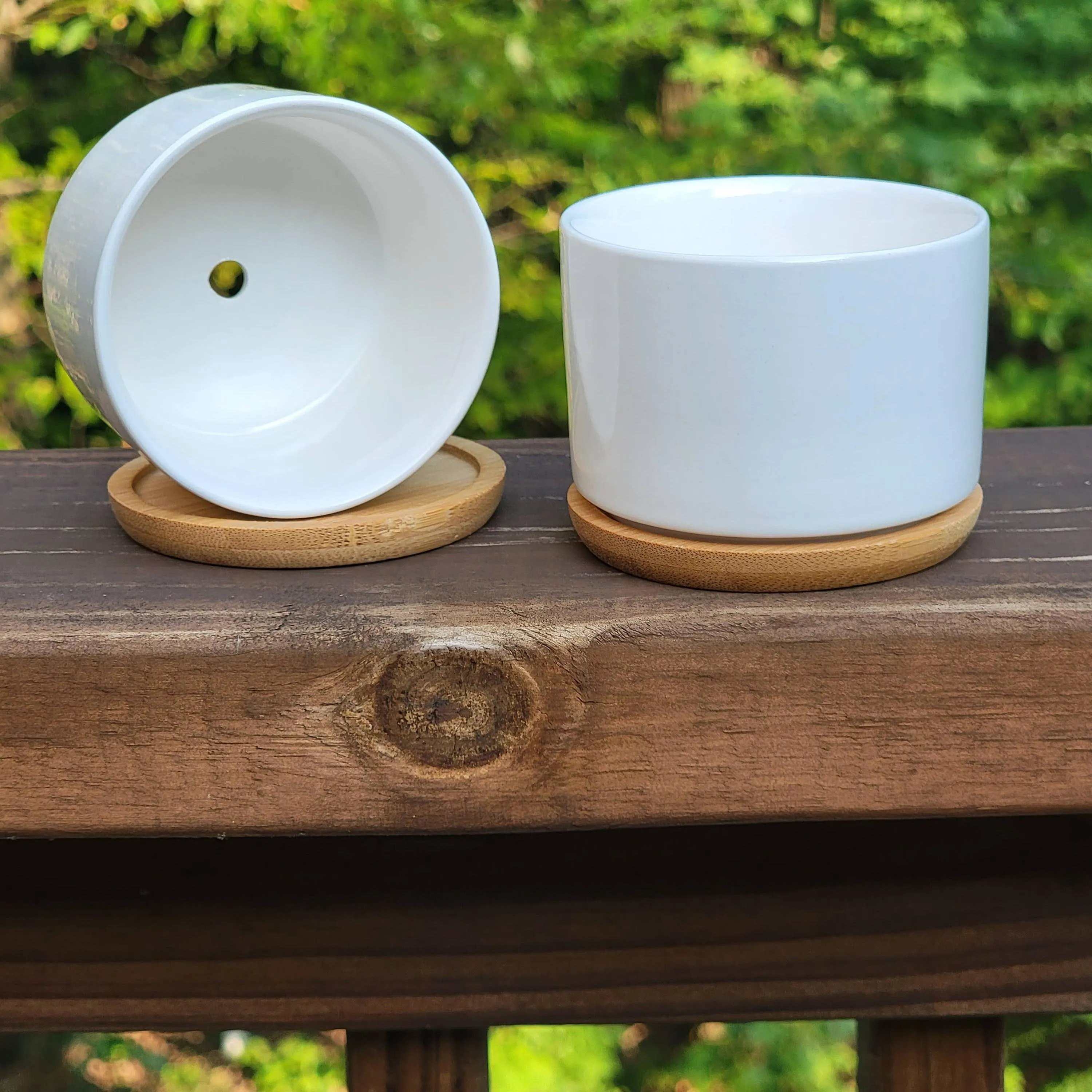 Funny Succulent Pots - White Ceramic Plant Pot: I Soiled Myself