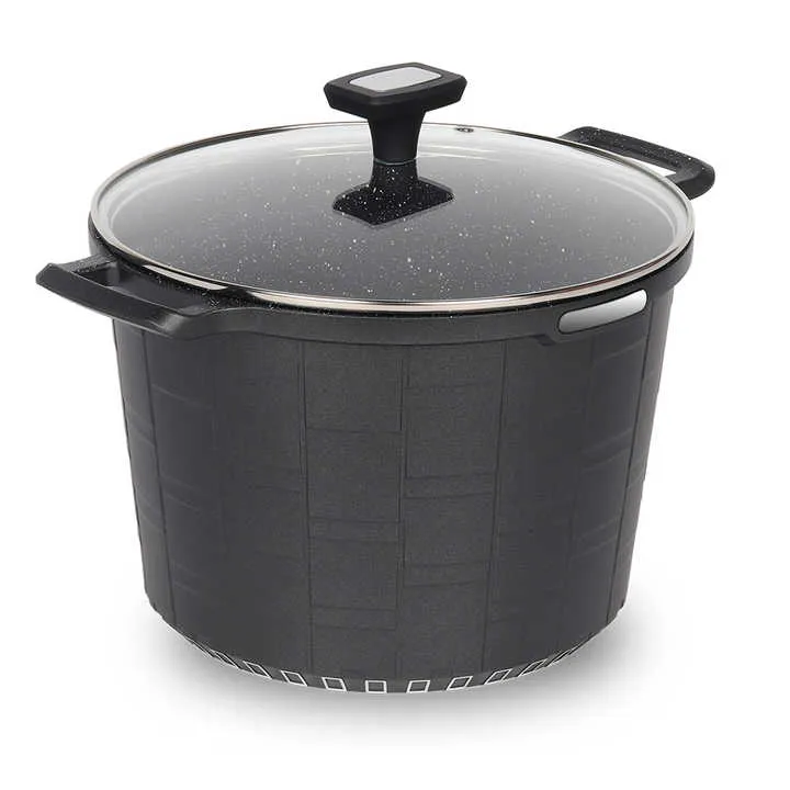 Kitchen Cooking Black Soup Stock Pots-أواني حساء