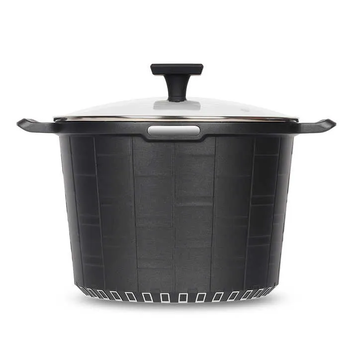 Kitchen Cooking Black Soup Stock Pots-أواني حساء
