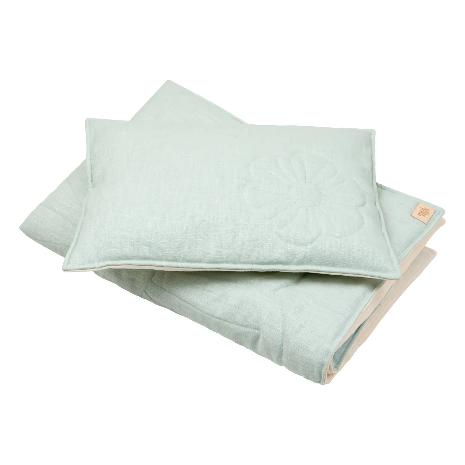 Linen bloom child bedding set