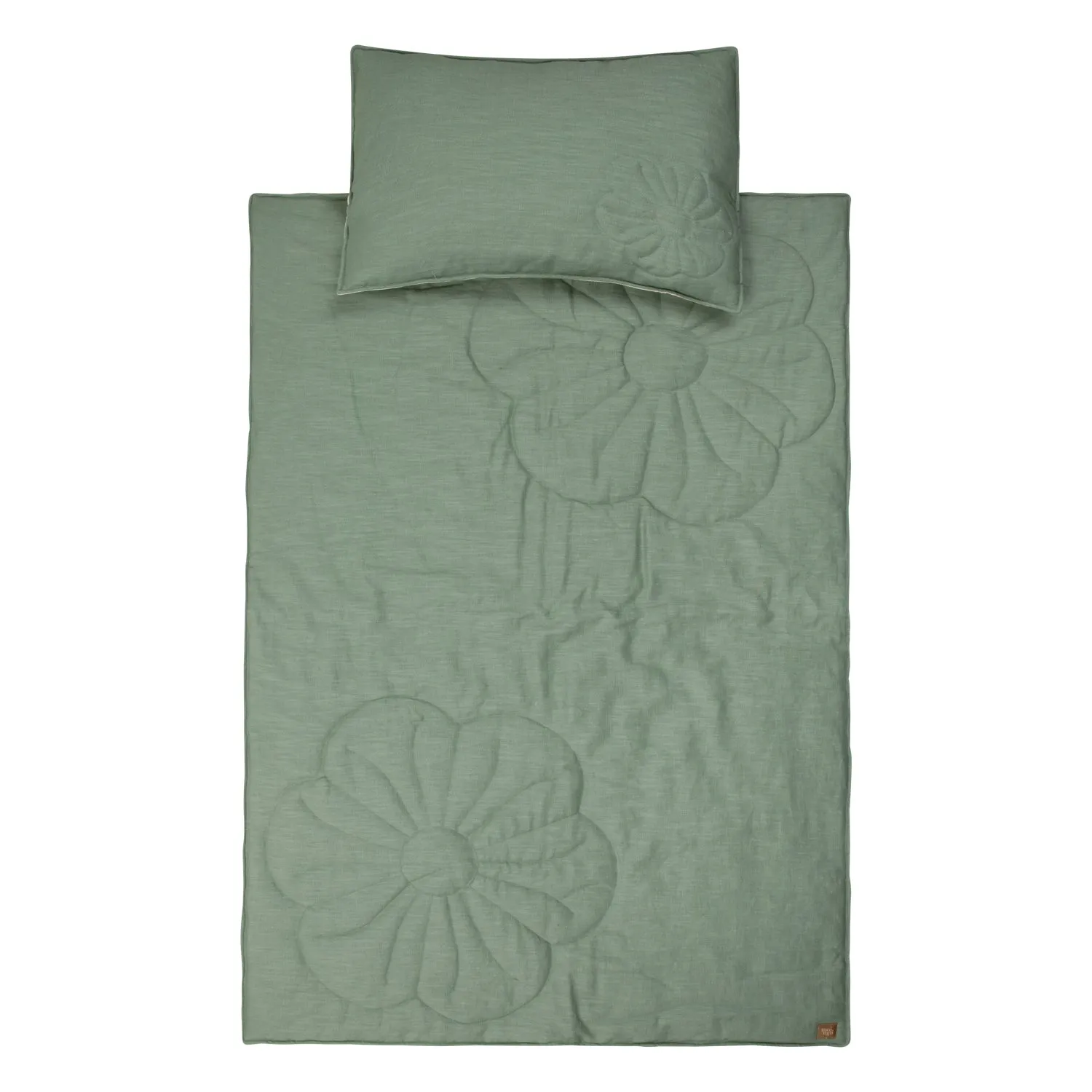 Linen bloom child bedding set