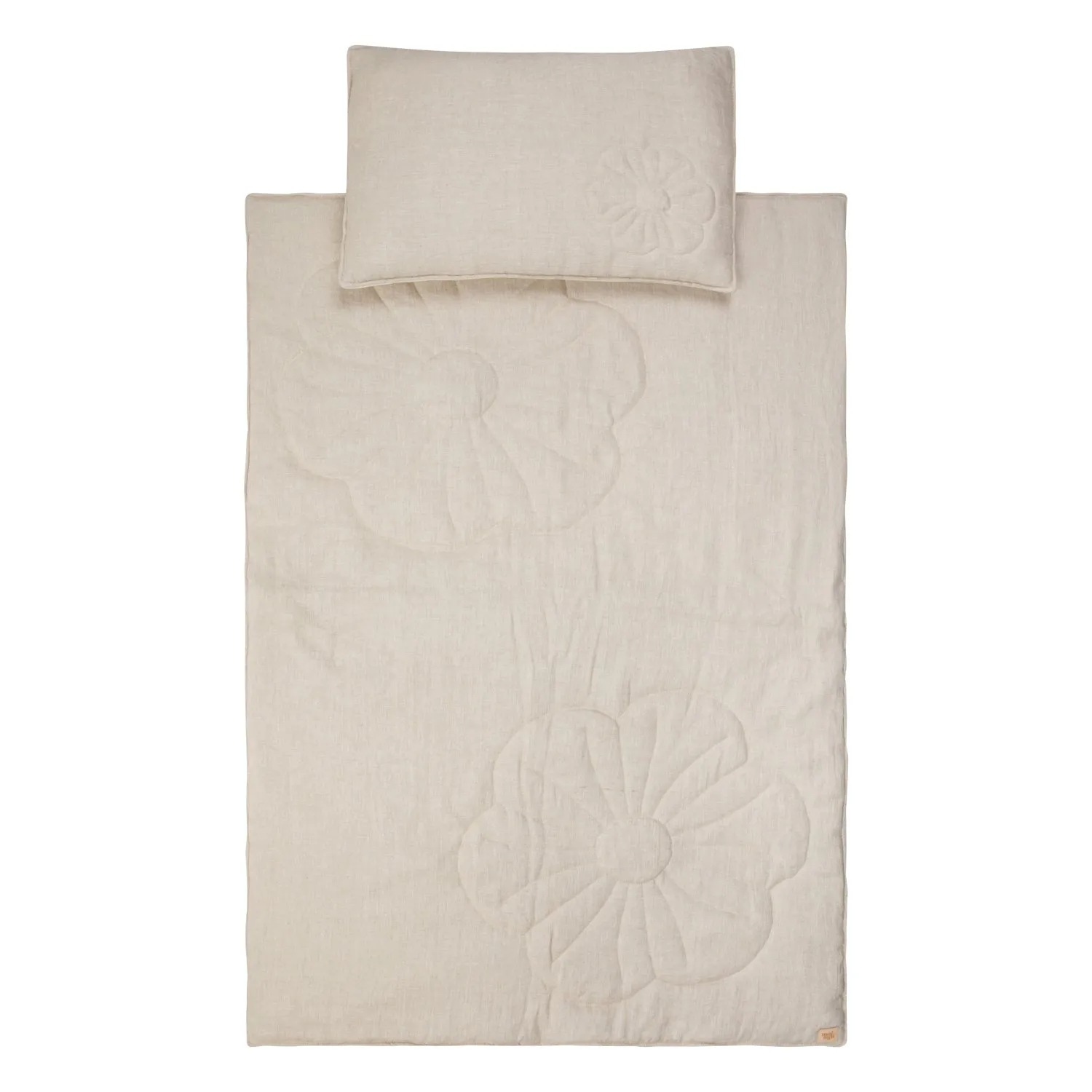 Linen bloom child bedding set