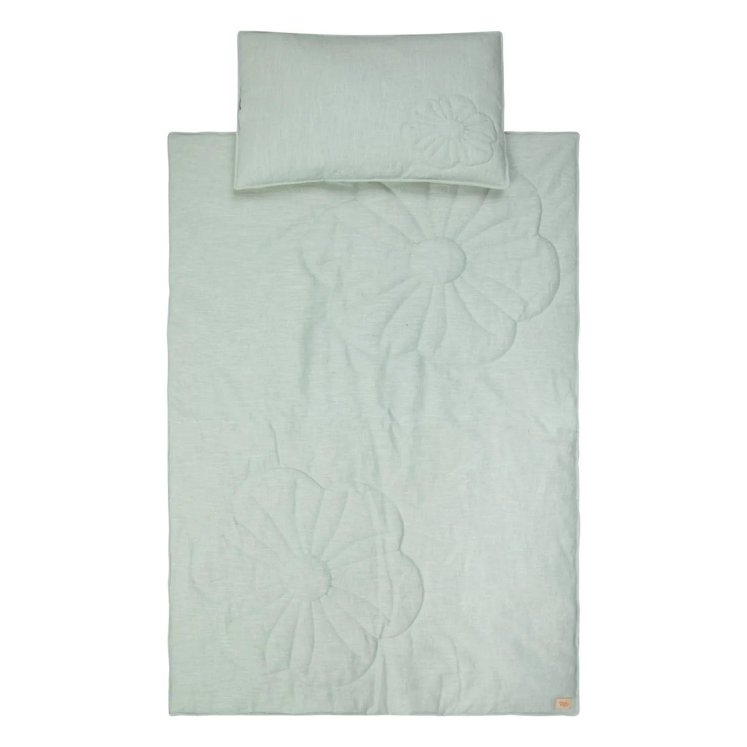 Linen bloom child bedding set