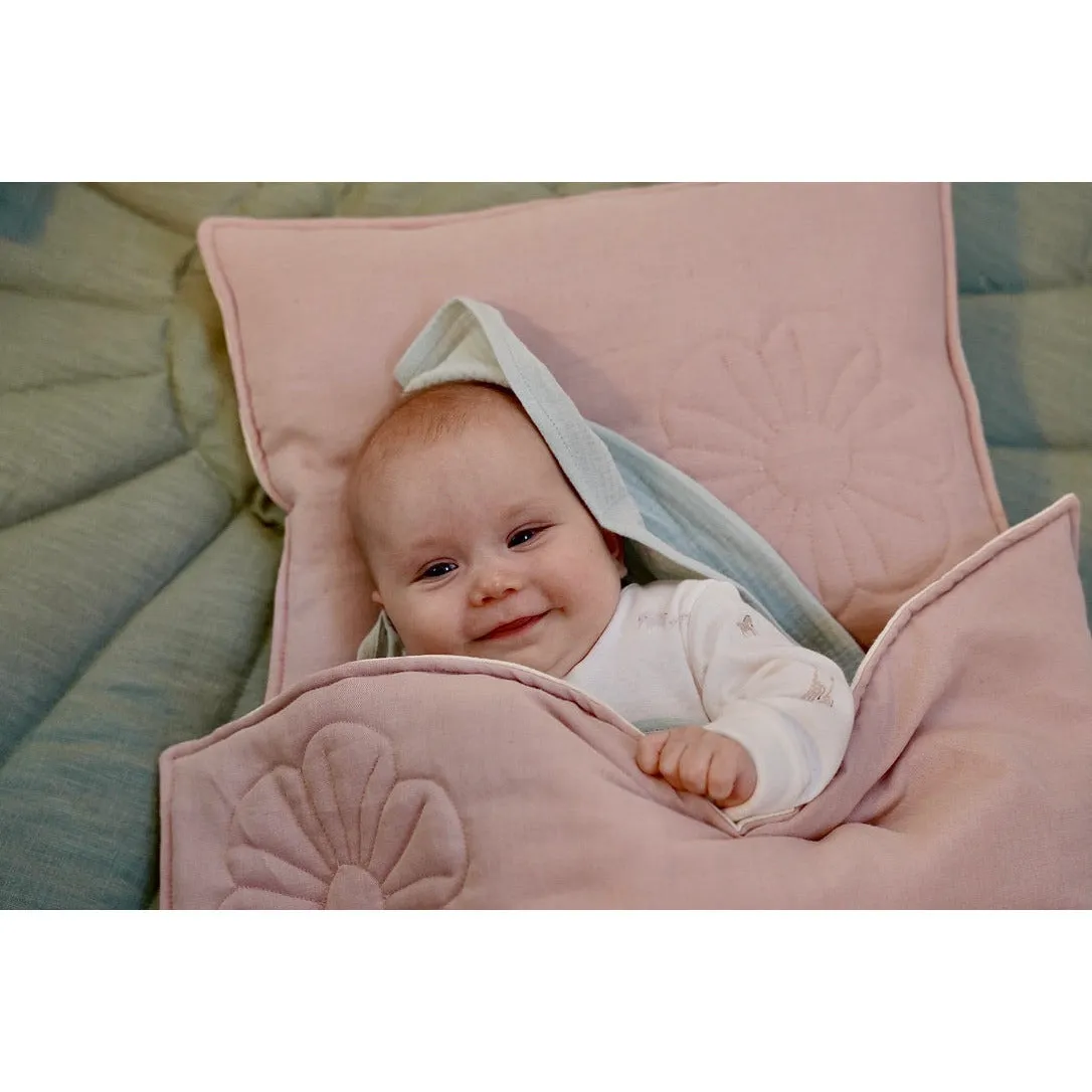 Linen bloom child bedding set