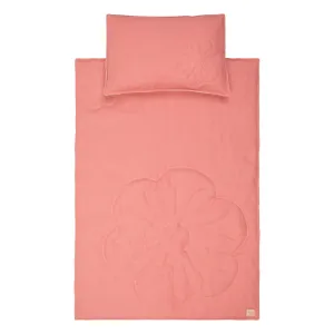 Linen bloom cot bedding set