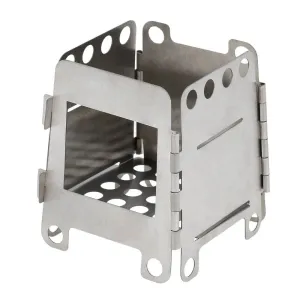 Lixada Ultralight Wood Stove Portable Titanium Folding Wood Stove Outdoor Camping Stove Pocket Burner for Cooking Backpacking