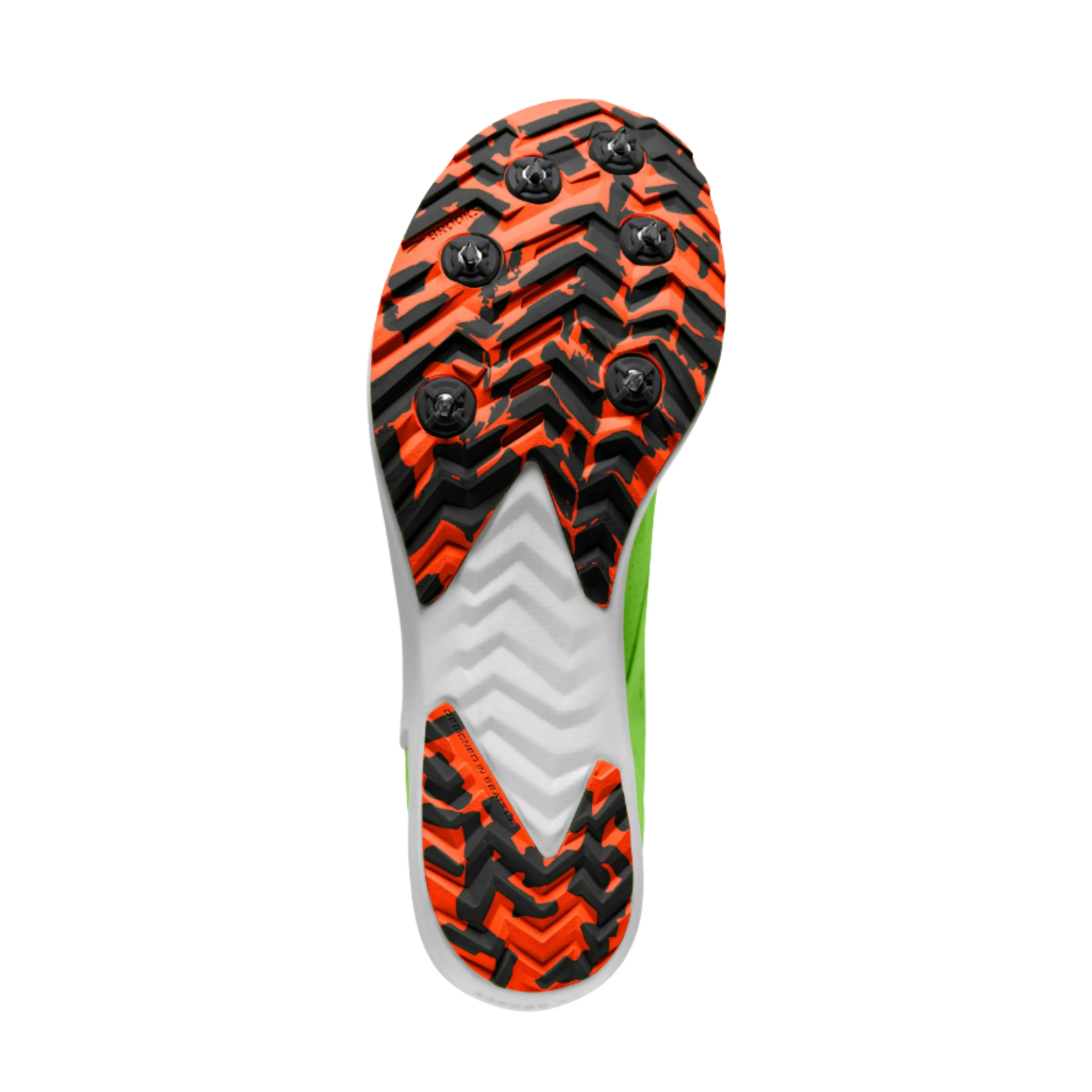 Men's Draft XC Spike  Green Gecko/Red Orange/White (D Width)