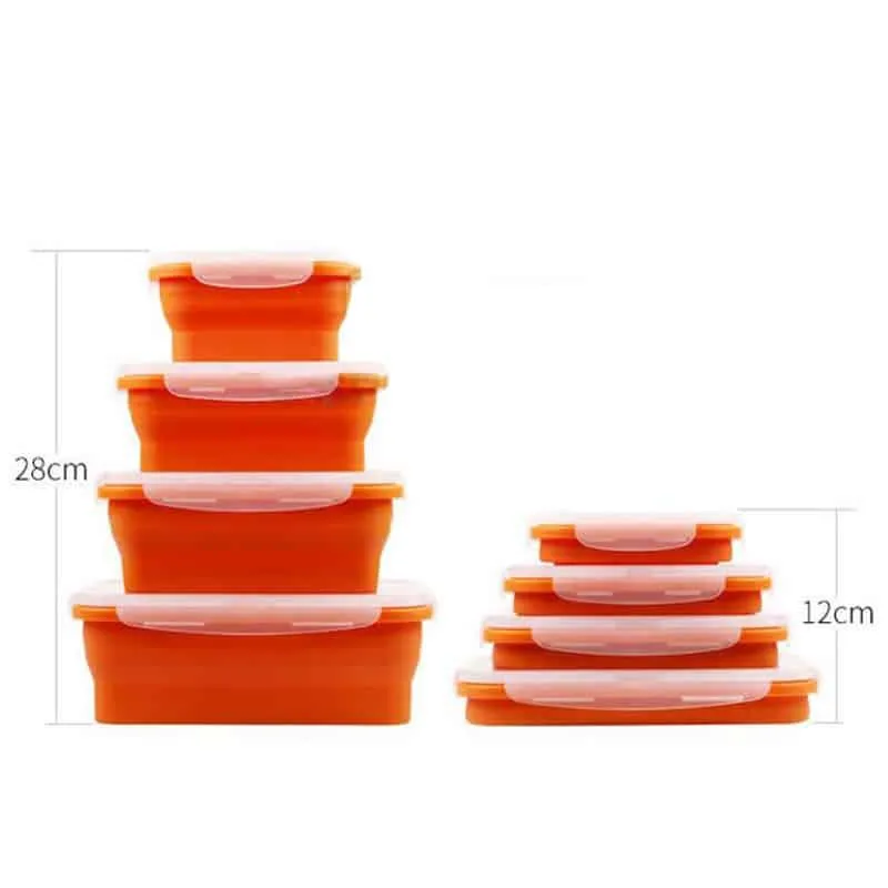 Portable Colorful Folding Food Storage Container