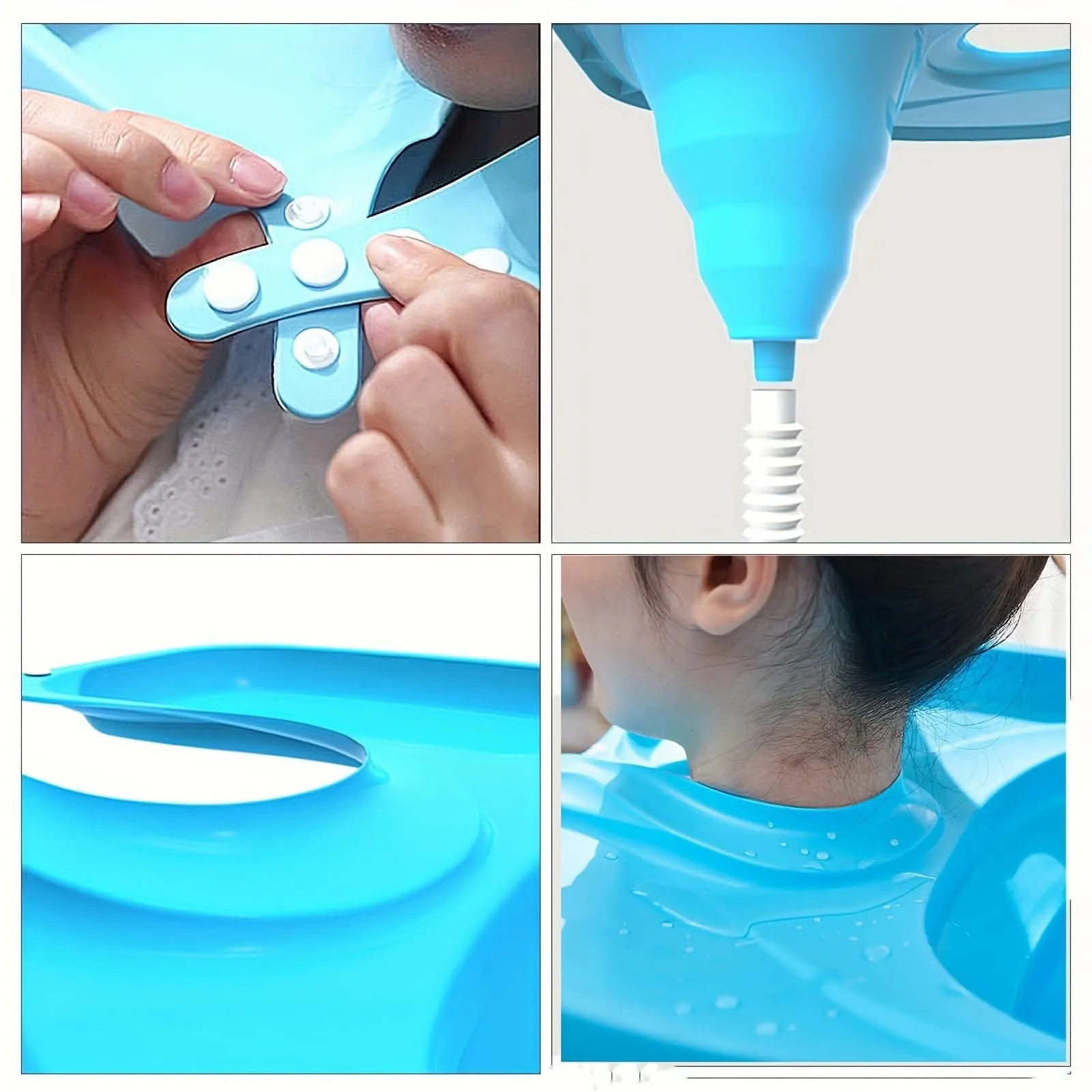 Portable Folding Shampoo Basin - Convenient Hair Washing for Pregnant Women