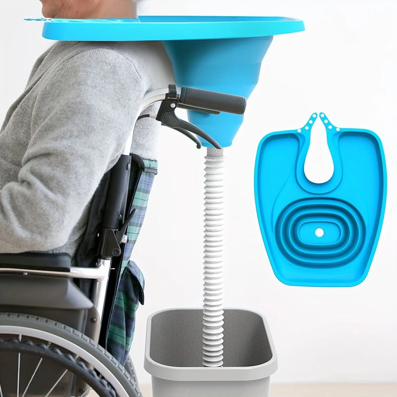 Portable Folding Shampoo Basin - Convenient Hair Washing for Pregnant Women