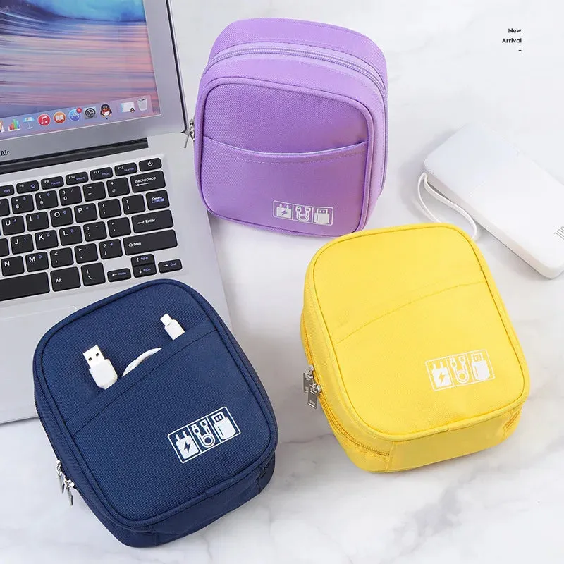 Portable Waterproof Data Cable Organizer Bag for Travel Accessories