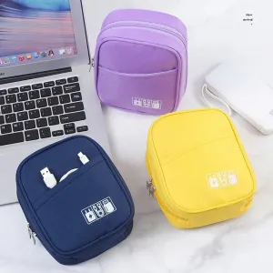 Portable Waterproof Data Cable Organizer Bag for Travel Accessories