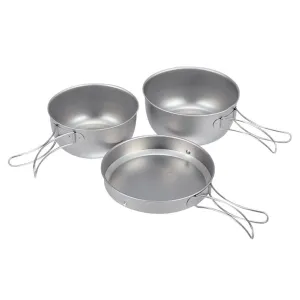 Snow Peak 3 Piece Titanium Cookset