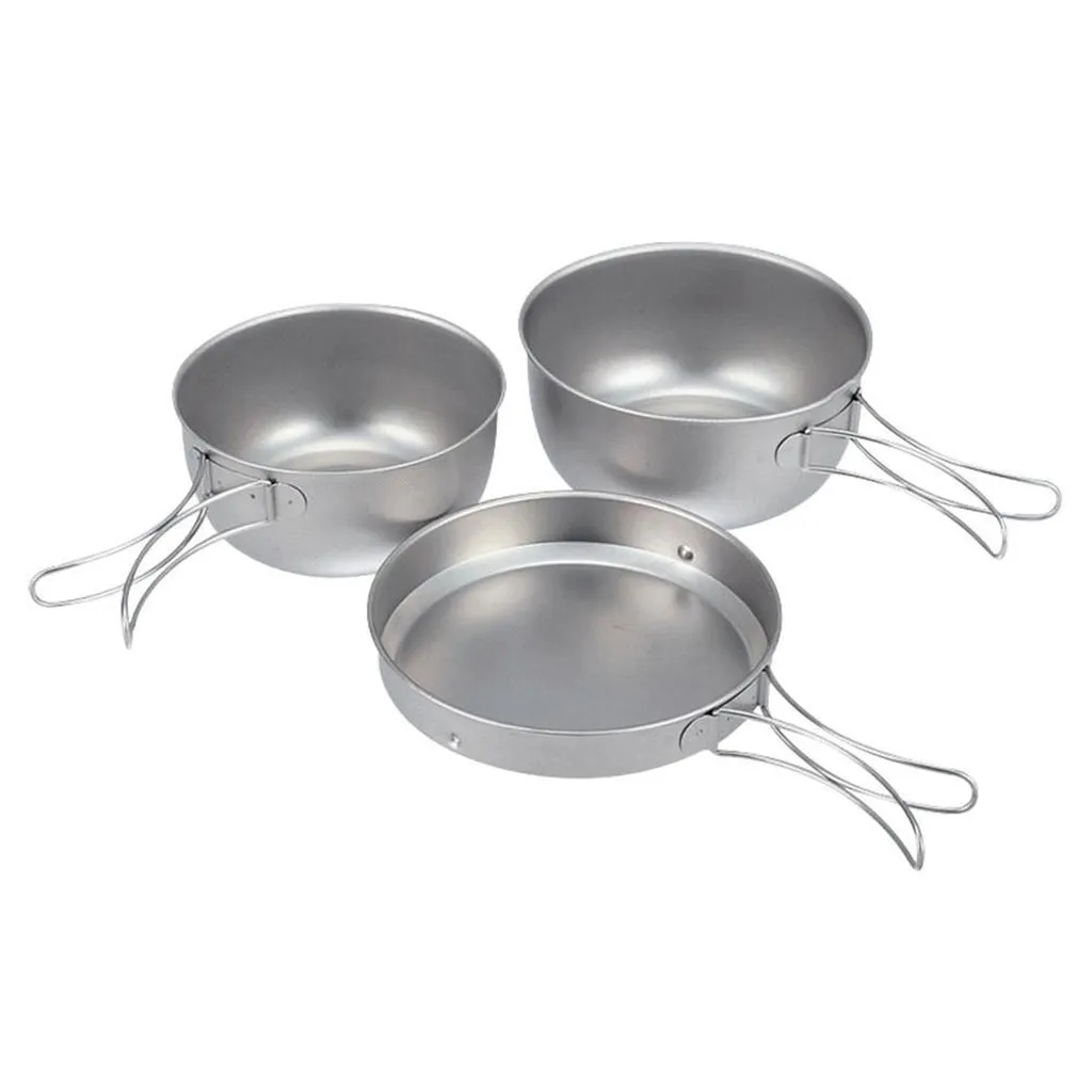 Snow Peak 3 Piece Titanium Cookset