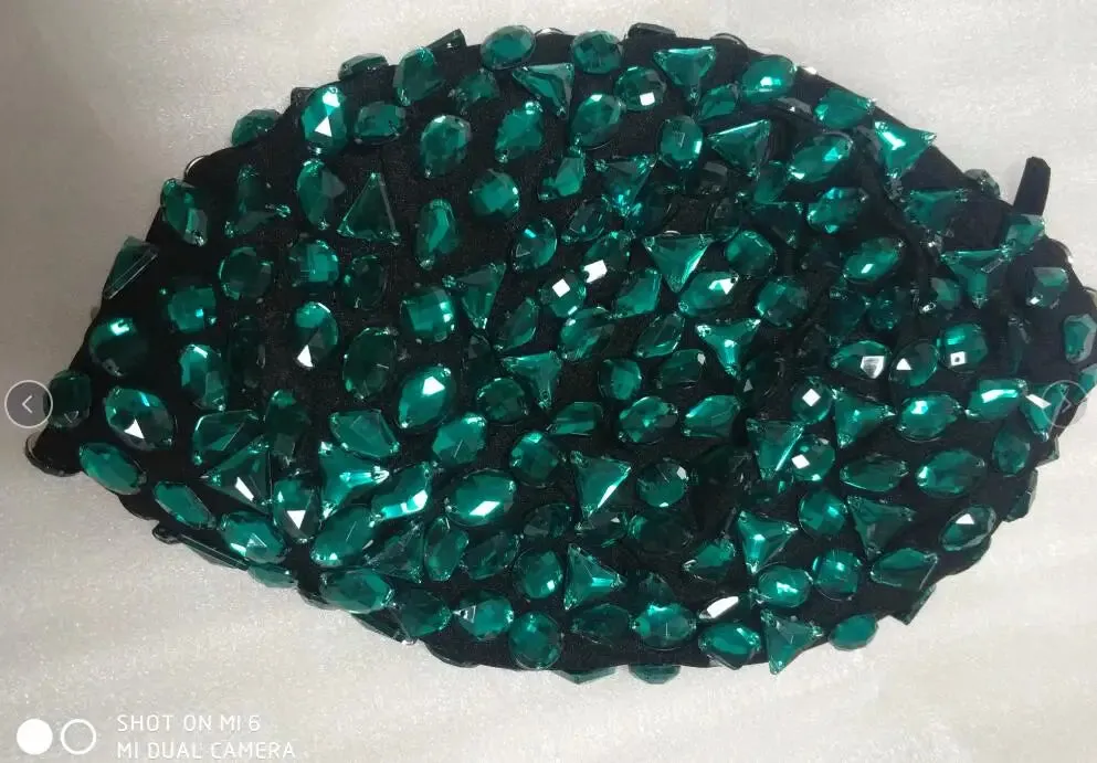 Spiked Crystal Mask Hood Helmet