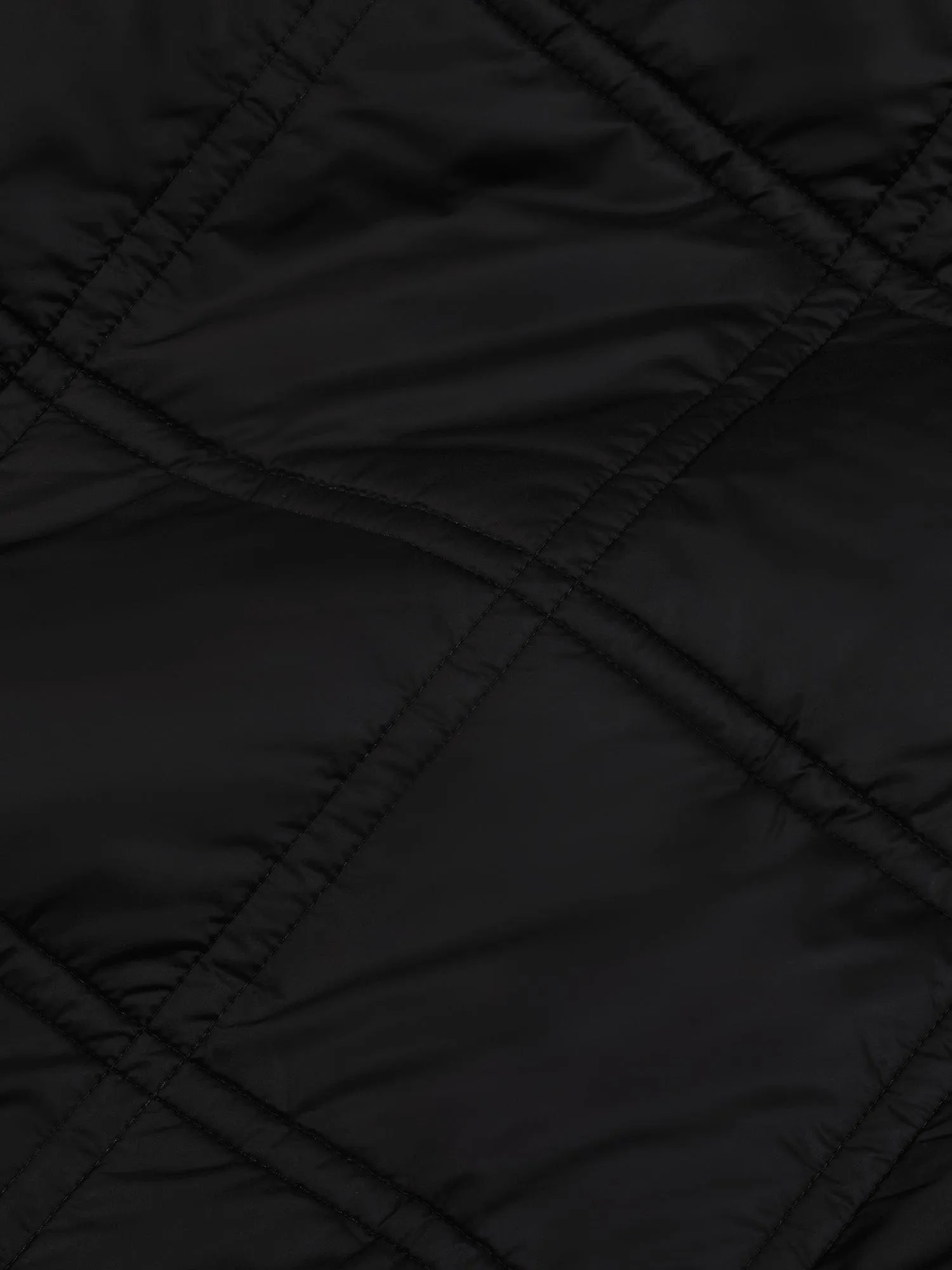 Womens Flower-Warmth Quilted Giletblack