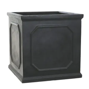 Woodlodge 27cm Black Chelsea Square Planter